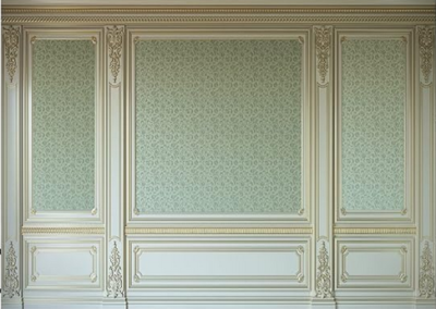 10×6.5ft Interior Retro Backdrop Green Pattern Palace Abstract